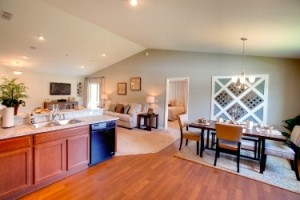 Interior shot of kitchen