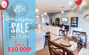 Highland Homes' 20th Anniversary Sale