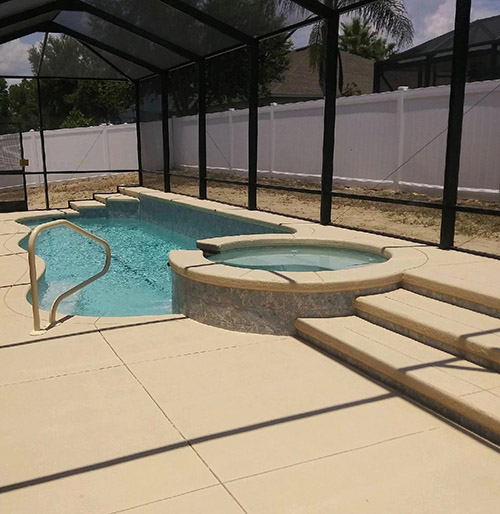 Florida home with private pool and hot tub - Photo Courtesy of Griffin Pools