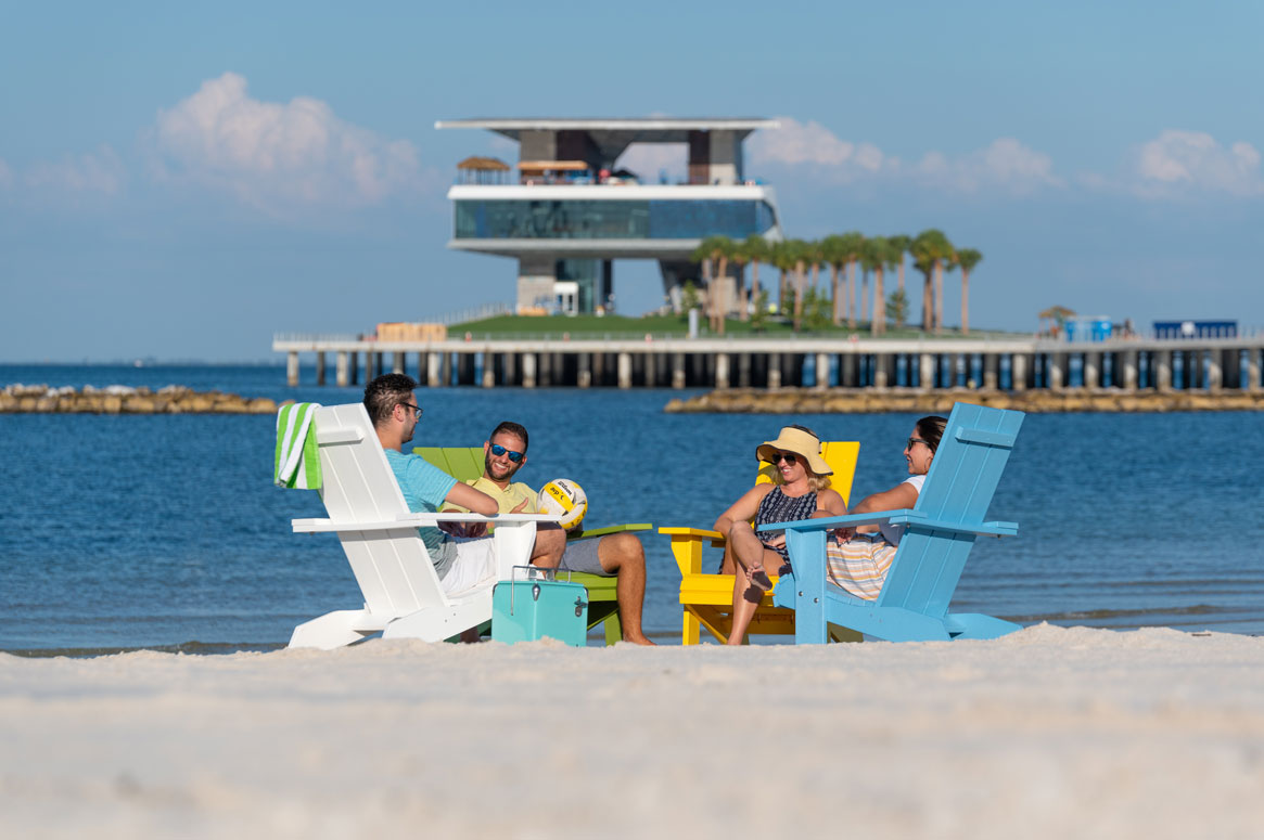 Spa Beach and St. Pete Pier