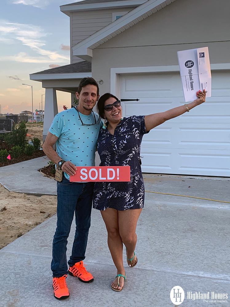 <p>Congratulations to Katherin and Gregory, new homeowners at Highland Meadows in Davenport! Both are Disney Cast Members and as big Disney fans ourselves, it was an honor to help them accomplish their new home dreams. ??<br />
<br />
Katherin has always dreamt of owning a 2-story home, and this Tristen inventory home at Highland Meadows was a dream come true. Welcome to the neighborhood!</p>
