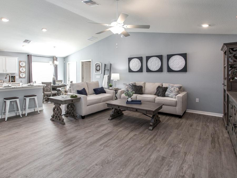 The Begonia model home in Riverview has a spacious and versatile living area