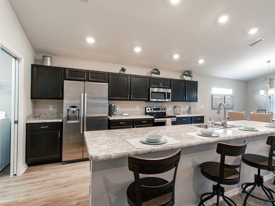Kitchen in a new construction home at Aviary at Rutland Ranch