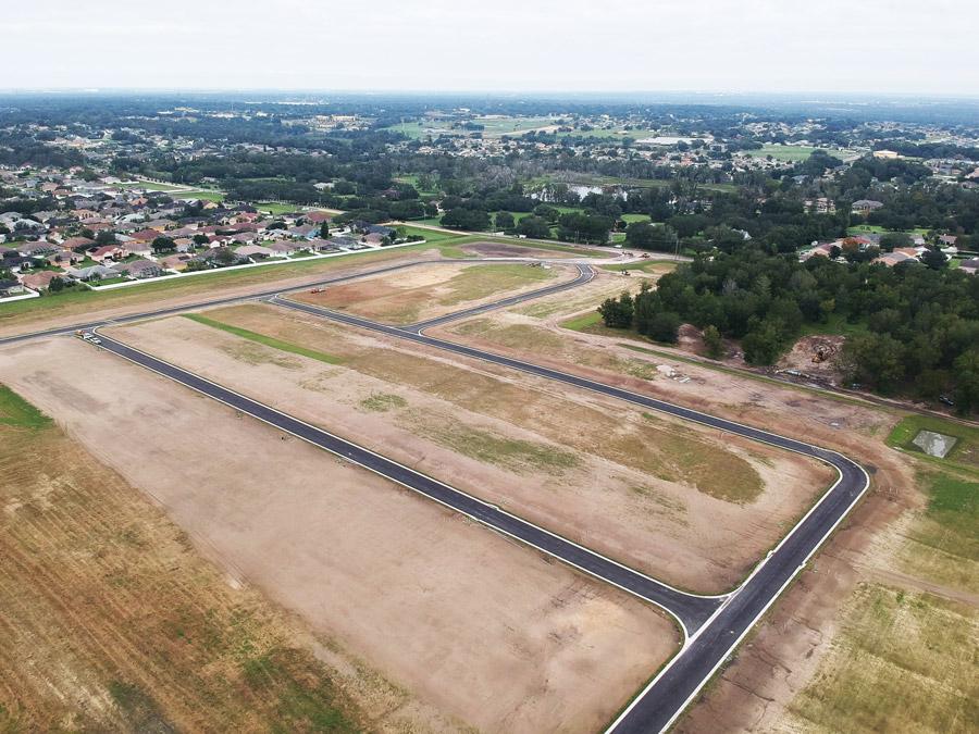 Aerial view of Treymont, a gated community of new homes in Lakeland, FL - Coming soon!